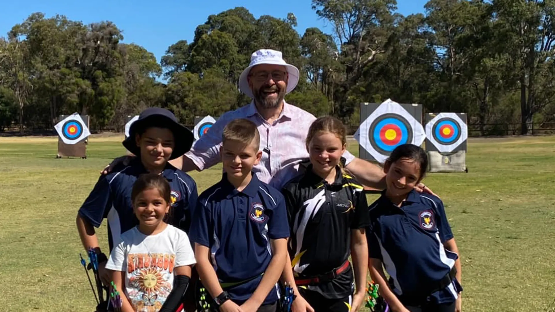 Archery event with youth