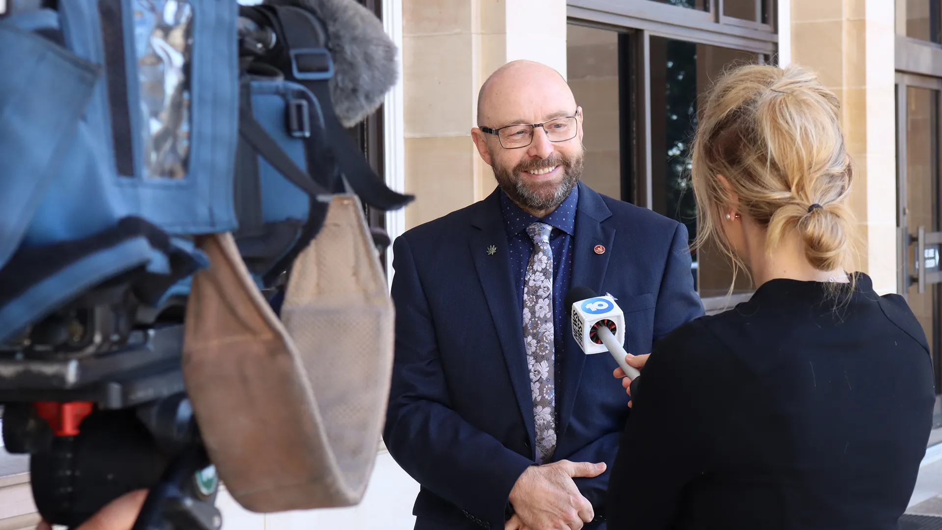 Channel 10 television interview