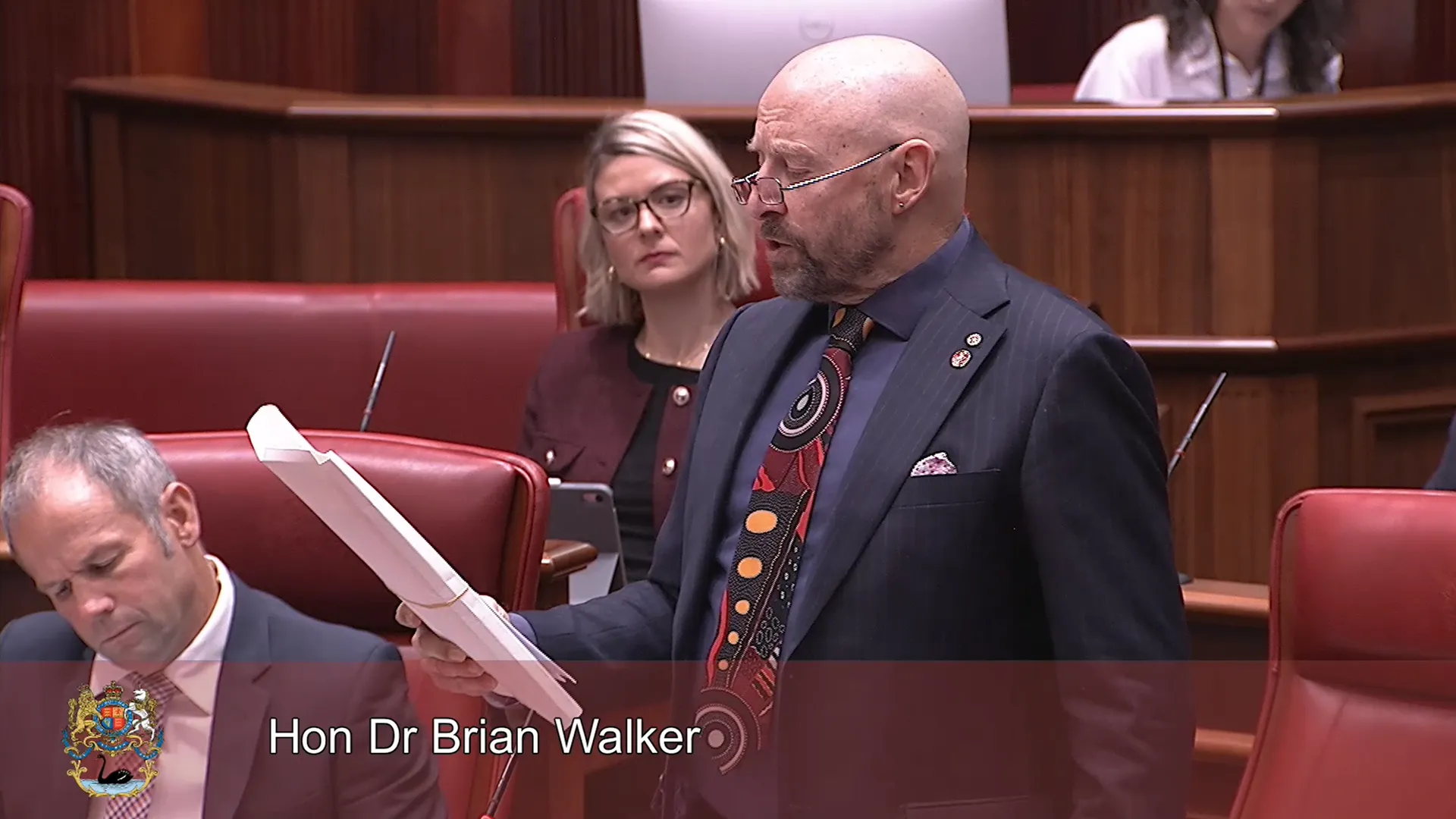 Dr Brian Walker MLC in the Western Australia Legislative Council
