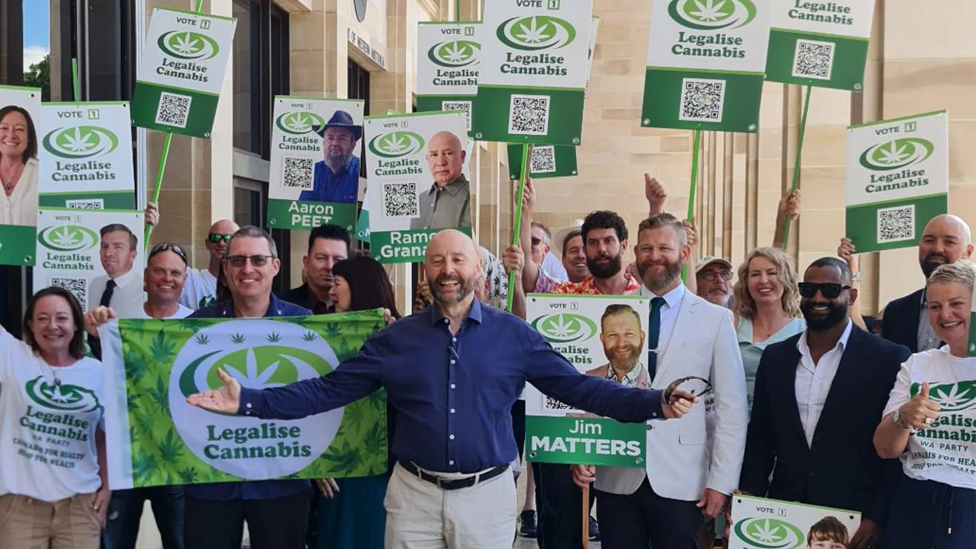Legalise Cannabis WA Party team